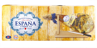 Espana e Hijos - Set paleta serrano bodega 4,5-5kg, stojan, nůž