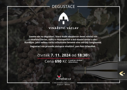 Degustace vinařství VÁCLAV