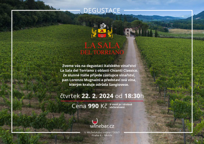 Degustace italského vinařství La Sala del Torriano