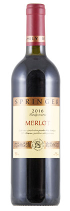 Vinařství Springer - Merlot Family reserve výběr z hroznů 2016 0,75l
