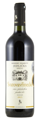 Rodinné vinařství Jedlička - Svatovavřinecké pozdní sběr 2015 0,75l